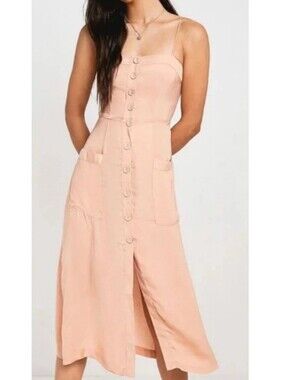 satin halter dress midi Moon City Halter Neck Midi Dress – Ferne Boutique main image 0
